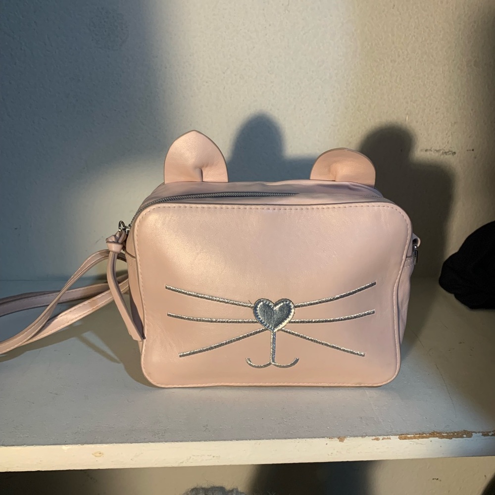 Pink Cat Ear Crossbody Bag